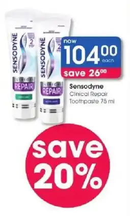 Clicks Sensodyne Clinical Repair Toothpaste offer