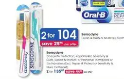 Clicks Sensodyne Toothbrushes offer