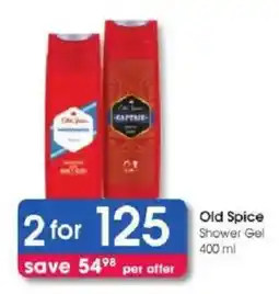 Clicks Old Spice Shower Gel offer