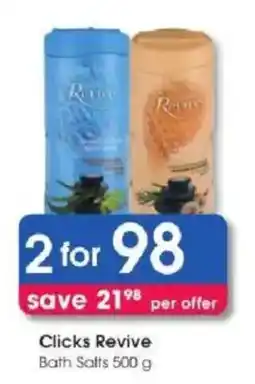 Clicks Clicks Revive Bath Salts offer