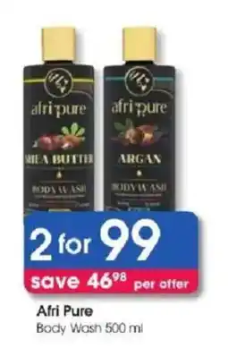 Clicks Afri Pure Body Wash offer