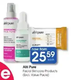 Clicks Afri Pure Facial Skincare Products offer