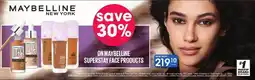 Clicks Maybelline superstay face products offer