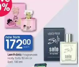 Clicks Lenthéric Fragrances Holty Toity or Solo offer