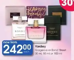 Clicks Yardley Gorgeous or Bond Street offer
