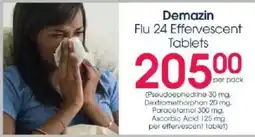 Clicks Demazin Flu 24 Effervescent Tablets offer