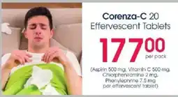 Clicks Corenza-C 20 Effervescent Tablets offer