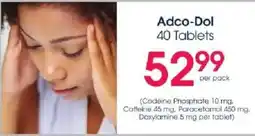 Clicks Adco-Dol 40 Tablets offer