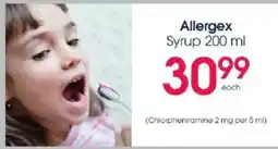 Clicks Allergex Syrup offer