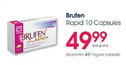Clicks Brufen Rapid 10 Capsules offer