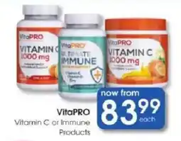 Clicks VitaPRO Vitamin C or Immune Products offer