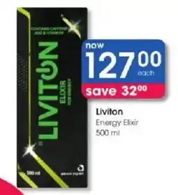 Clicks Liviton Energy Elixir offer