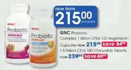 Clicks GNC Probiotic Complex offer