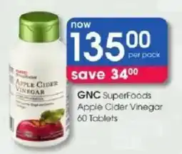 Clicks GNC SuperFoods Apple Cider Vinegar offer