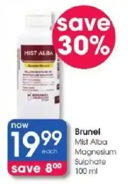 Clicks Brunel Mist Alba Magnesium Sulphate offer