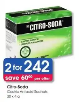 Clicks Citro-Soda Gastric Antacid Sachets offer