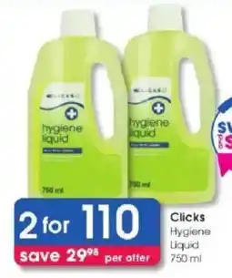 Clicks Clicks Hygiene Liquid offer