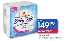 Clicks Baby Soft 2-Ply Toilet Paper offer