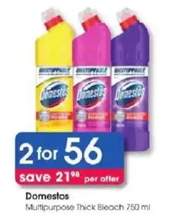 Clicks Domestos Multipurpose Thick Bleach offer