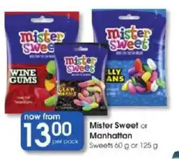 Clicks Mister Sweet or Manhattan Sweets offer