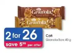 Clicks Coti Granola Bars offer