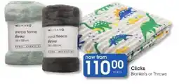 Clicks Clicks sherpa flannel throw offer