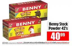 Devland Cash And Carry Benny Stock Powder 42's offer