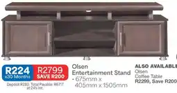 OK Furniture Olsen Entertainment Stand offer
