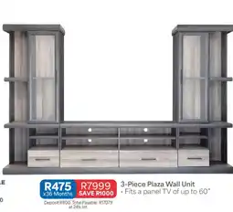 OK Furniture 3-Piece Plaza Wall Unit offer