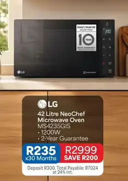OK Furniture LG NeoChef Microwave Oven offer