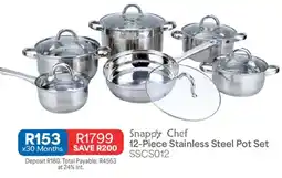OK Furniture Snappy Chef Stainless Steel Pot Set offer