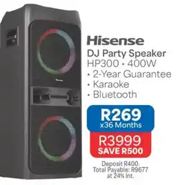 OK Furniture Hisense DJ Party Speaker offer