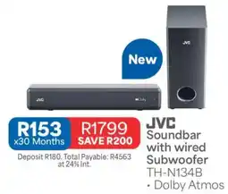 OK Furniture JVC Soundbar with wired Subwoofer offer