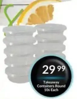 Super Save Takeaway Containers Round offer
