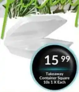 Super Save Takeaway Container Square offer