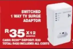 Lewis Switched 1 way tv surge adaptor offer