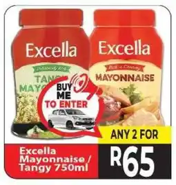 Supa Store Excella Mayonnaise/Tangy 750ml offer