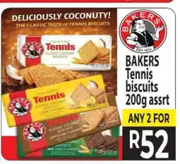 Supa Store BAKERS Tennis biscuits 200g assrt offer
