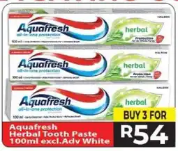 Supa Store Aquafresh Herbal Tooth Paste offer