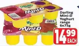 Supa Store Darling Mini-D Yoghurt range offer
