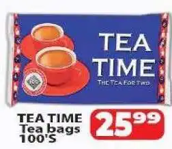 Supa Store TEA TIME Tea bags 100'S offer
