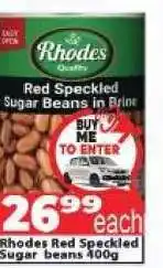 Supa Store Rhodes Red Speckled Sugar Beans offer