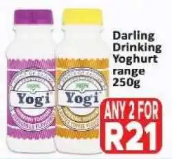 Supa Store Darling Drinking Yoghurt range 250g offer