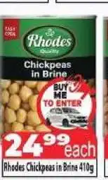 Supa Store Rhodes Chickpeas in Brine 410g offer