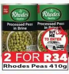 Supa Store Rhodes Peas 410g offer