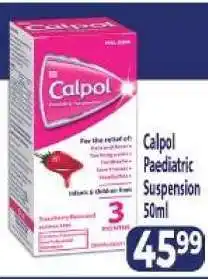 Supa Store Calpol Paediatric Suspension-50ml offer