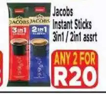 Supa Store Jacobs Instant Sticks 3in1 / 2in1 assrt offer