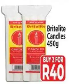 Supa Store BRITELITE CANDLES 450g offer
