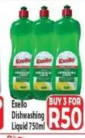 Supa Store Exello Dishwashing Liquid 750ml offer