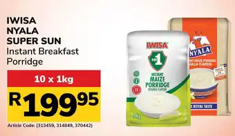 Iwisa/ Nyala/ Super Sun Instant Breakfast Porridge
